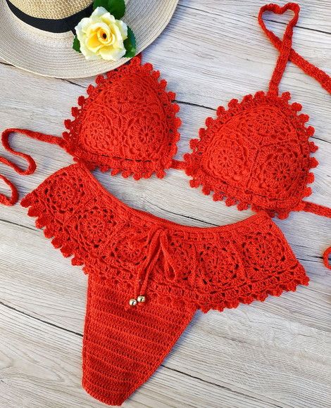 Biquini de Croche com Motivos