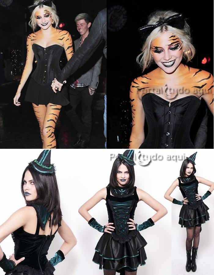 Look Halloween Fantasias improvisadas ...