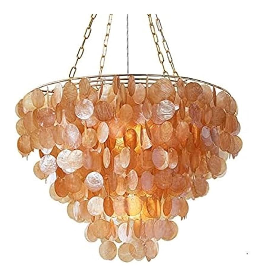Lustre exclusivo em concha em camadas ...