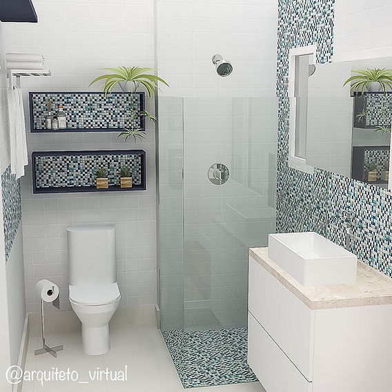 COMO DECORAR SEU BANHEIRO COM PASTILHAS