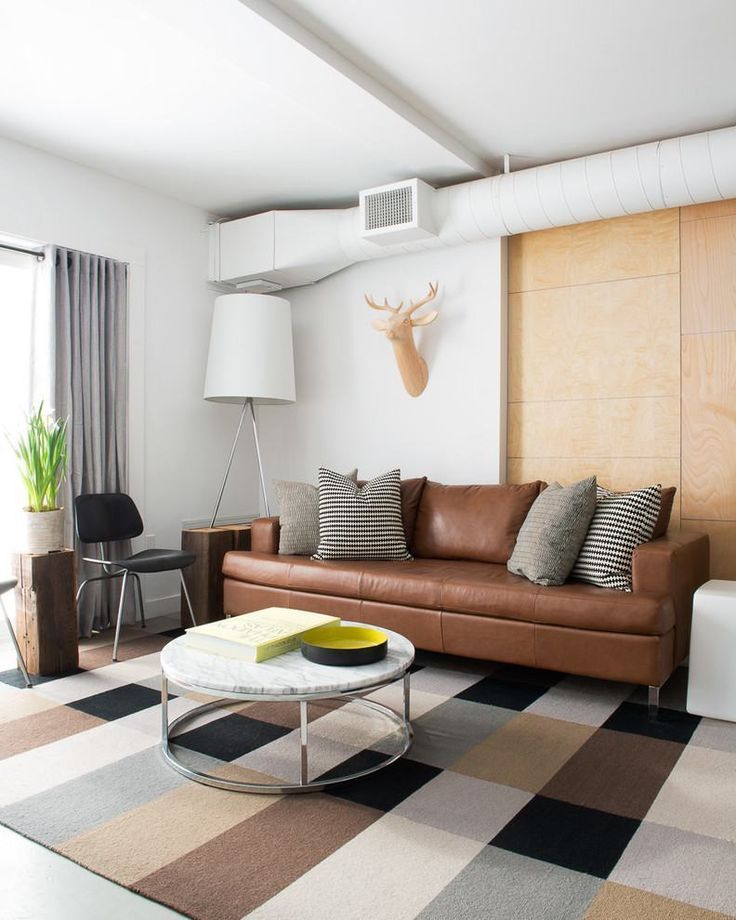 Sala com Sofá Marrom: 70 Modelos para ...