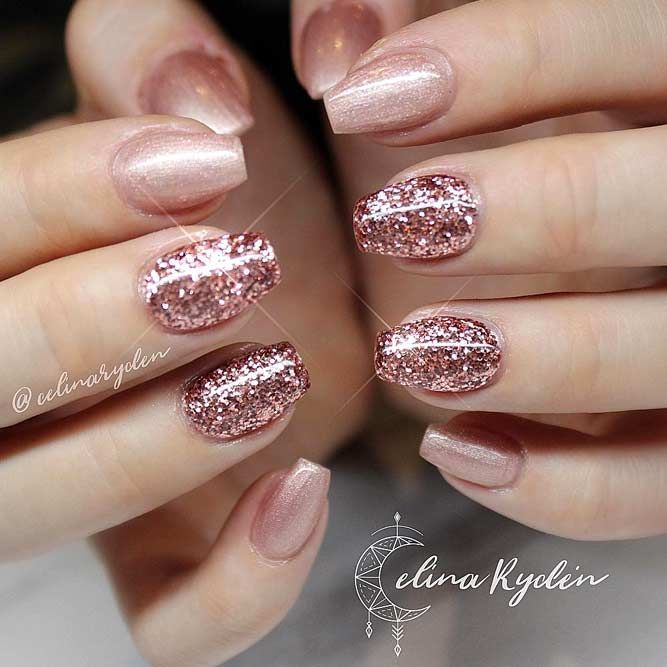Gold Glitter For Luxe Nails