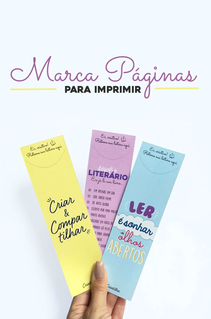 diy marcador de livro ...