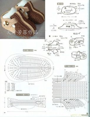 Gráficos de Sapatinhos de Crochê para ...