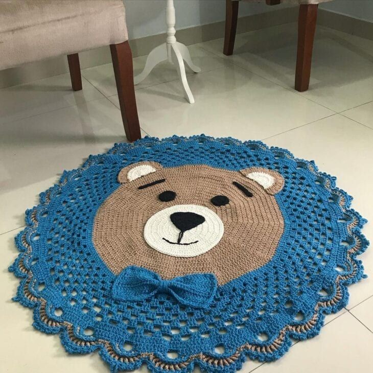Tapete de crochê infantil: 30 ideias ...