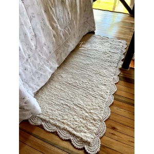 Tapete de Quarto 3 pçs G com Crochê ...