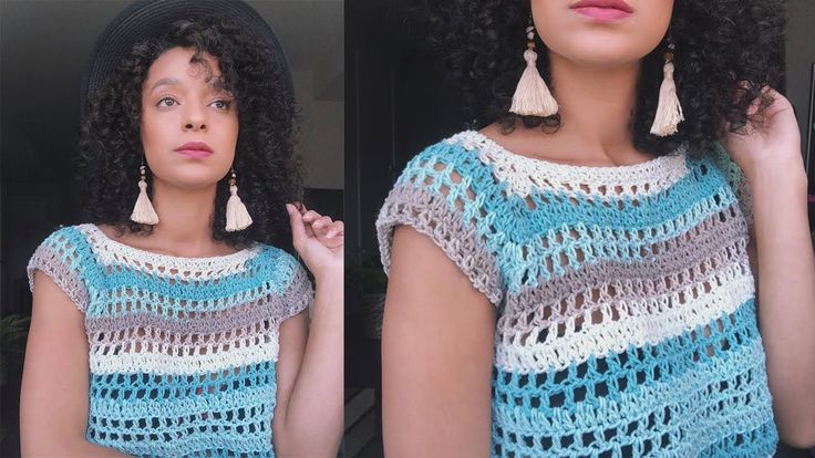 Top Down em crochê/ Dois modelos diferentes