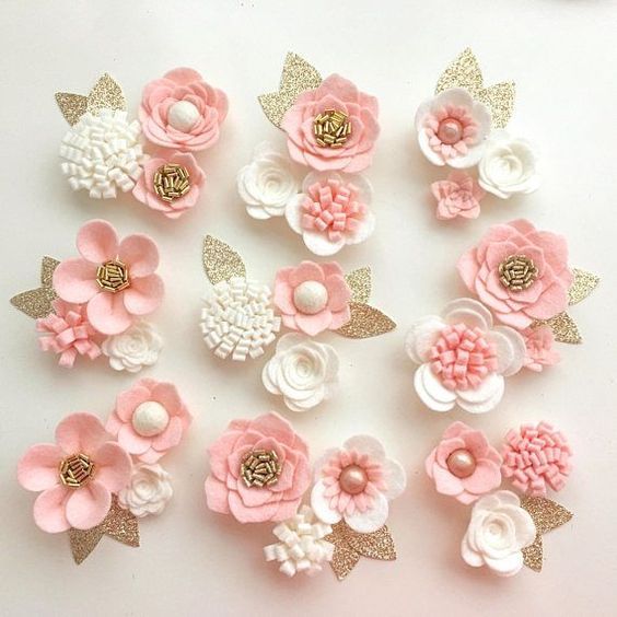 Flores de feltro