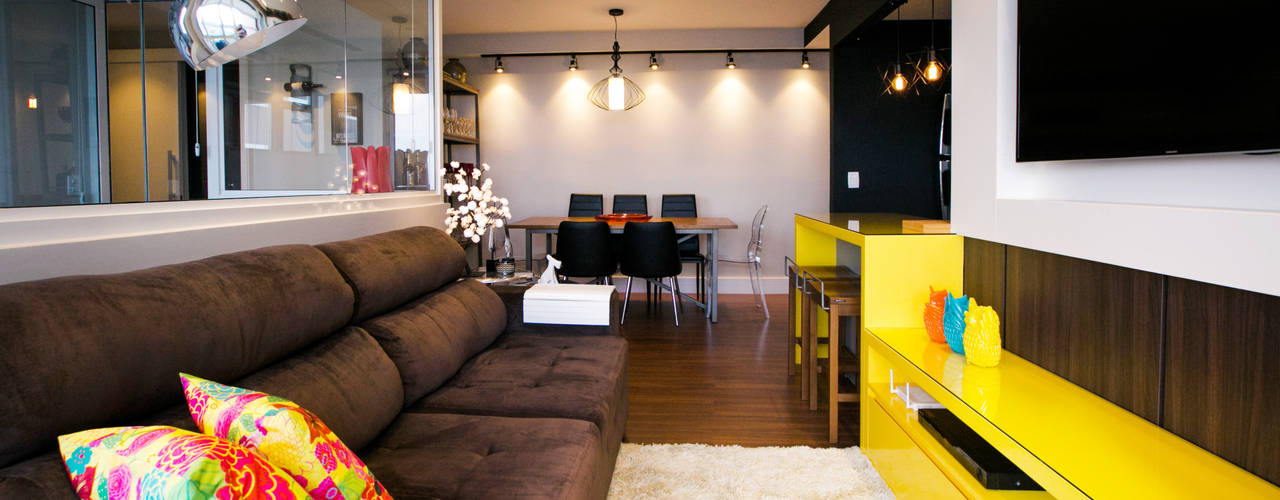 Sala com Sofá Marrom: 15 Ideias Para ...