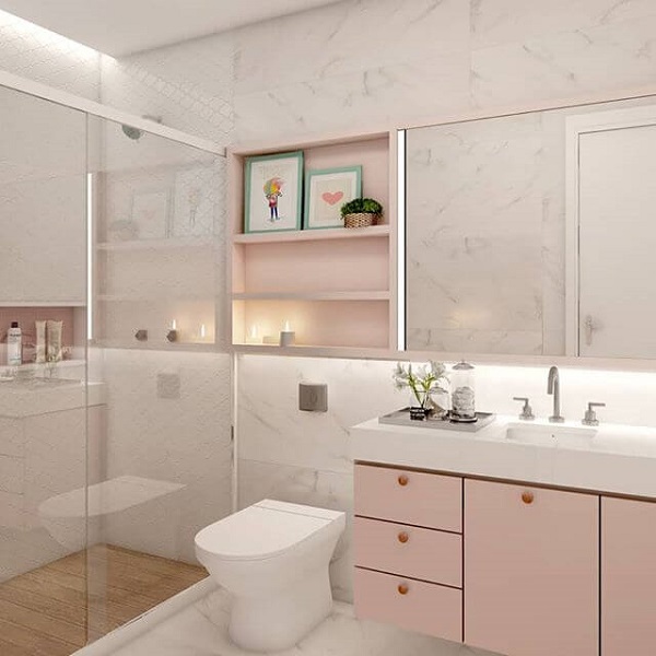 Banheiro Rosa: + 77 Inspirações Para ...