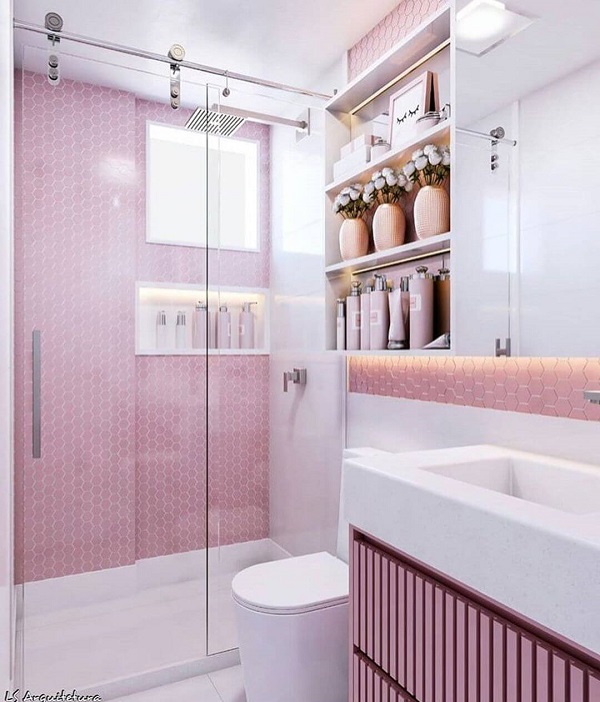 Banheiro Rosa: + 77 Inspirações Para ...