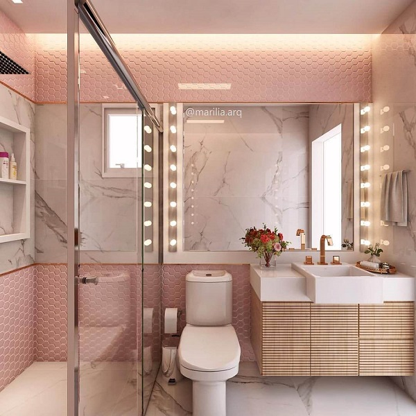 Banheiro Rosa: + 77 Inspirações Para ...
