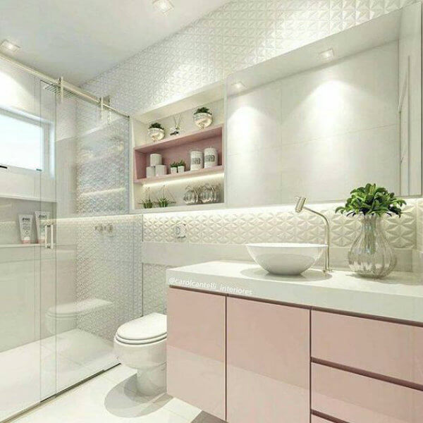 Banheiro Rosa: + 77 Inspirações Para ...