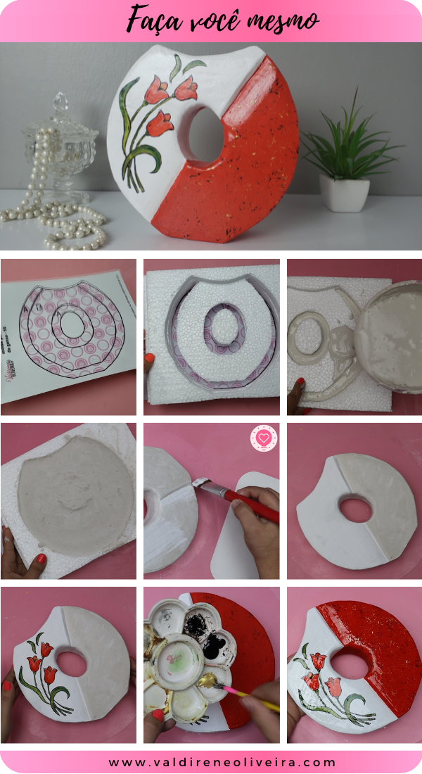 COMO FAZER VASO DE CIMENTO E GESSO ...