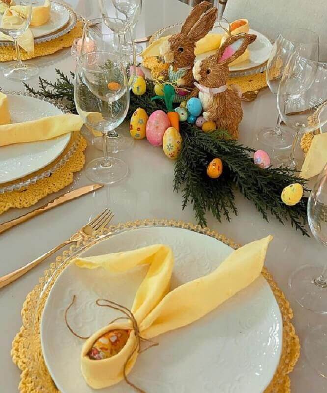 Mesa de Páscoa Decorada: +60 Ideias ...
