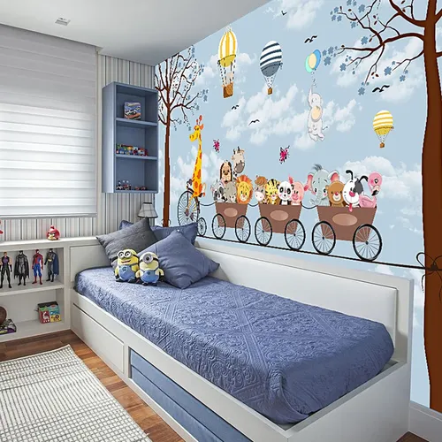 Papel De Parede Infantil Selva Safari ...