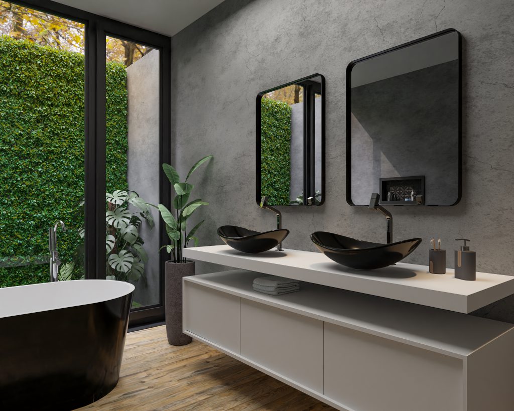 espelho em cada ambiente ...