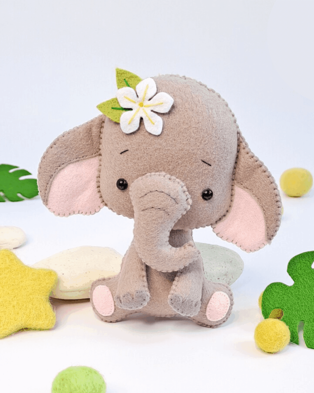 Elefante de feltro | Molde | Artesanato ...
