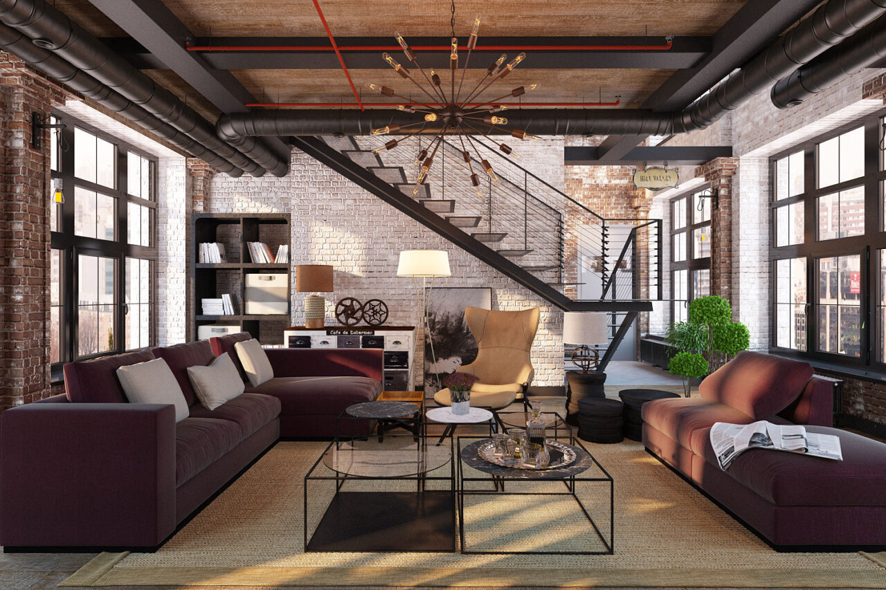 Salas de estilo industrial: 5 tips para ...
