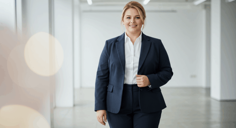 Trabalho com Estilo: Looks Plus Size Modernos e Elegantes para Você se Sentir Confiante e Poderosa