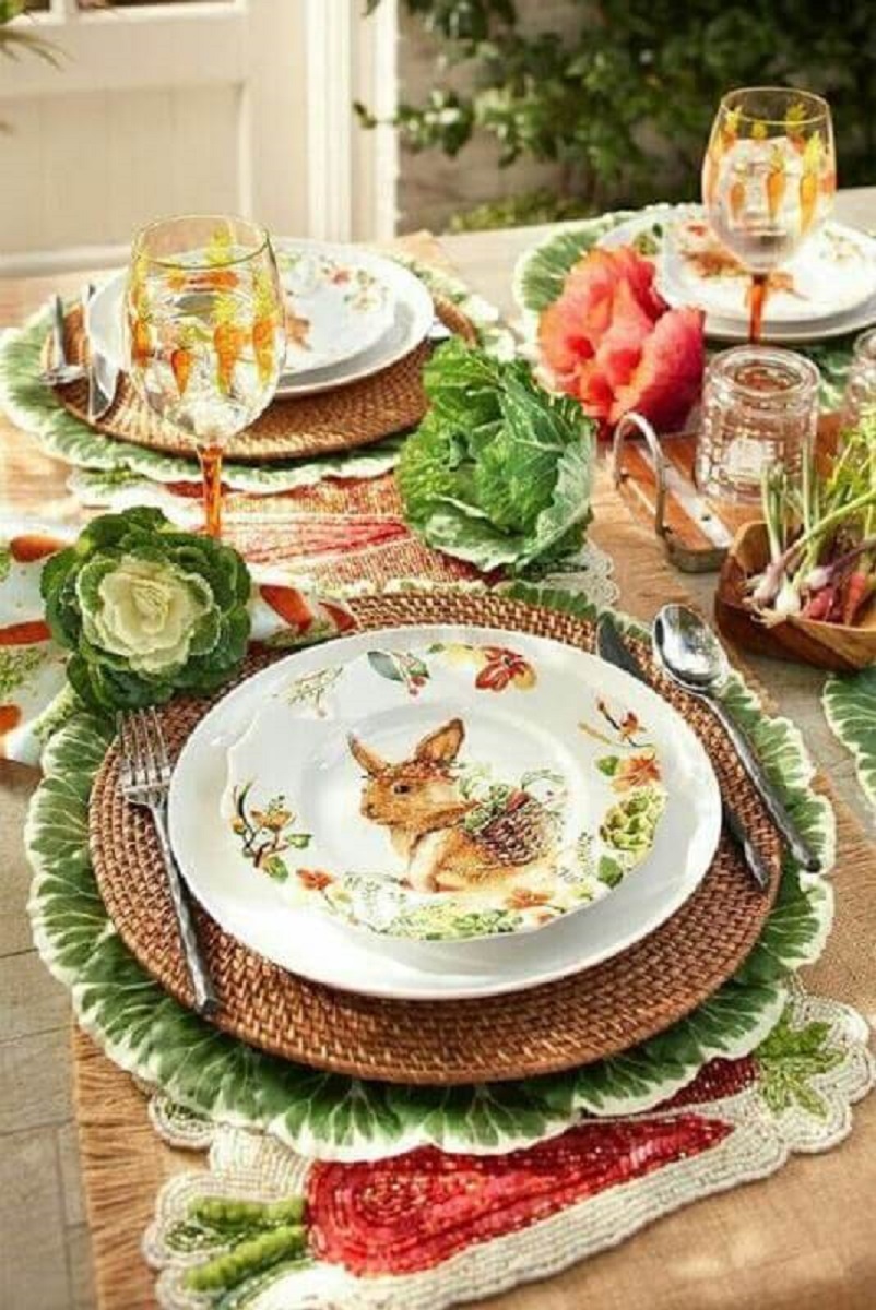 Mesa de Páscoa Decorada: +60 Ideias ...