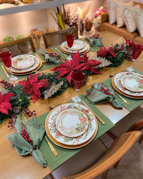 Mesa de Natal Simples: +65 Ideias ...