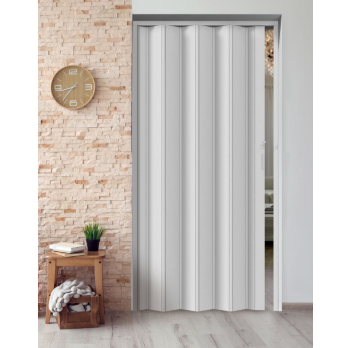 Porta Sanfonada Standard Branco 060x210 ...