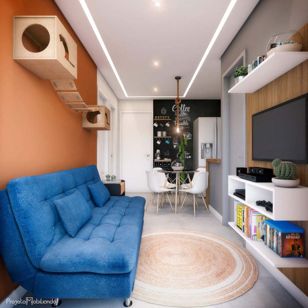 14 ideias de salas pequenas decoradas