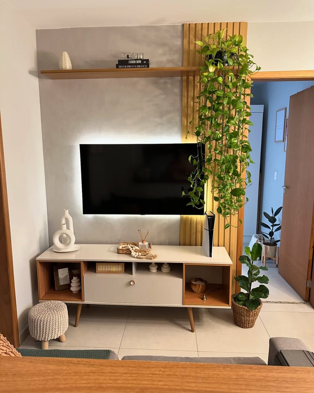 sala de estar pequena sem gastar muito