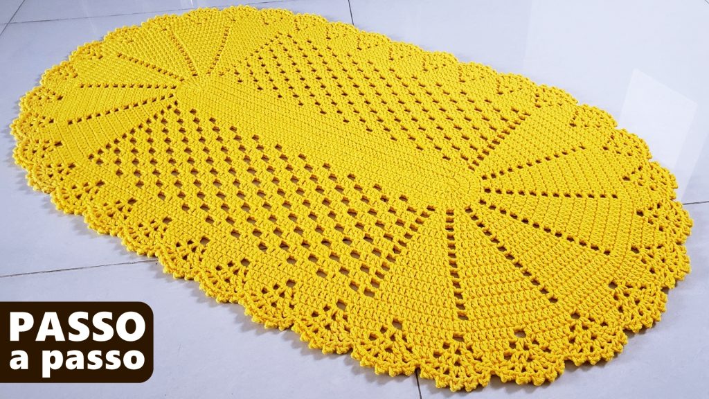 Tapete oval FÁCIL e ECONÔMICO | Croche ...