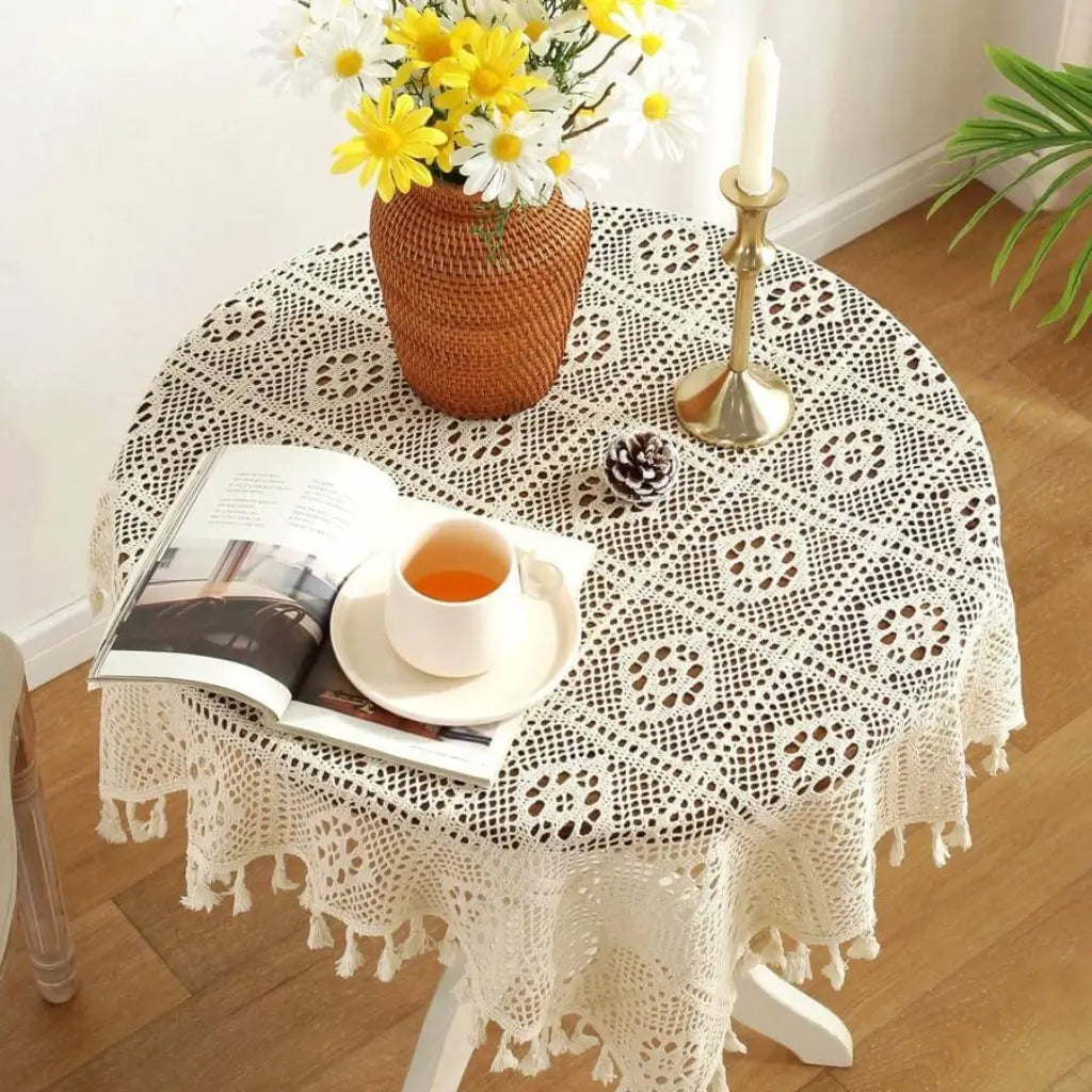 Toalha de Mesa de Crochê Modelo ...