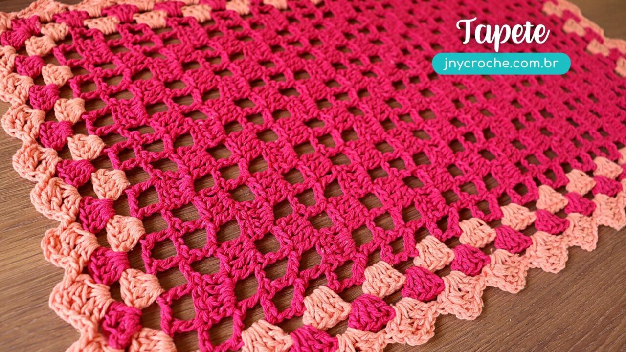 TAPETE DE CROCHÊ SIMPLES, FÁCIL E ...