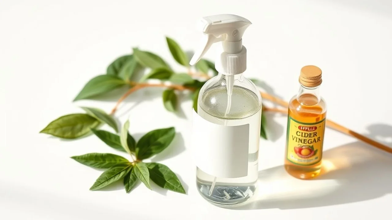 Tônico facial caseiro para pele oleosa: chá verde e vinagre de maçã.