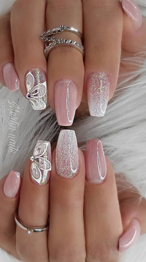 40 Unhas Decoradas Branca para Ano Novo ...
