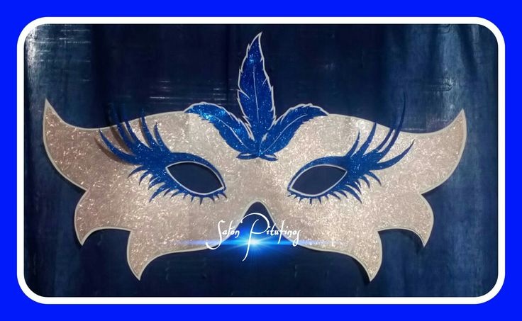 Antifaz de goma eva para carnaval