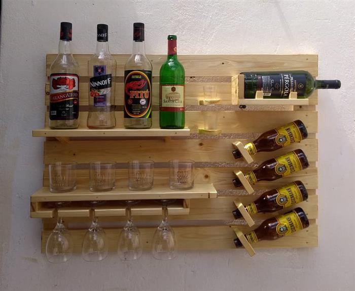 Adega de pallet simples passo a passo