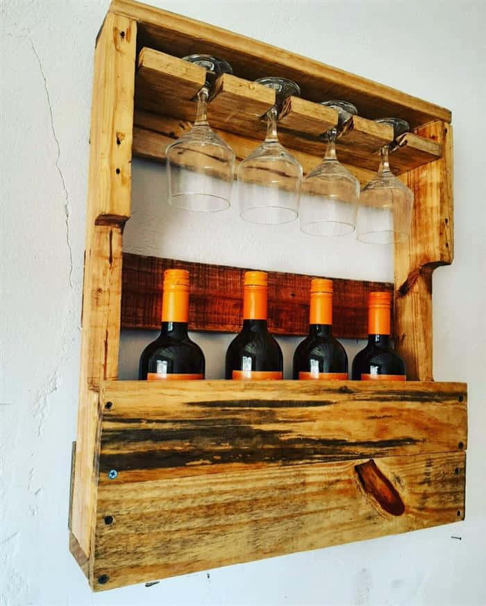 Adega de pallet simples passo a passo