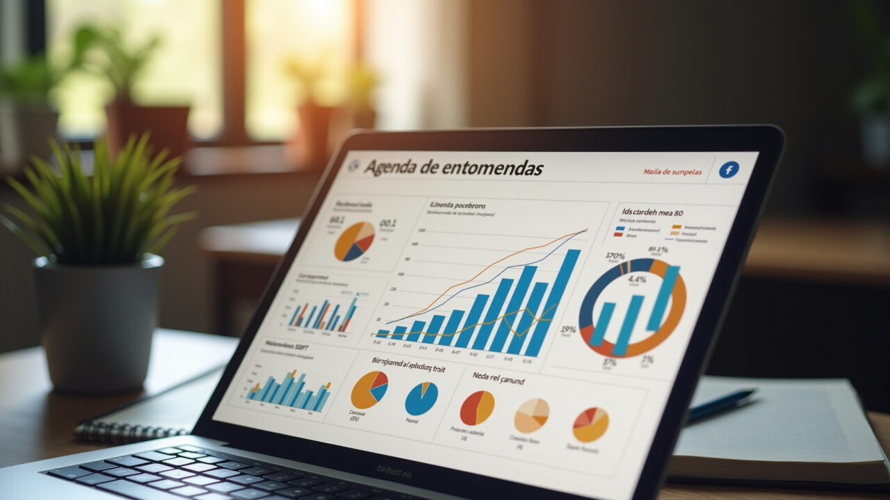 Análise de resultados com a agenda de encomendas.