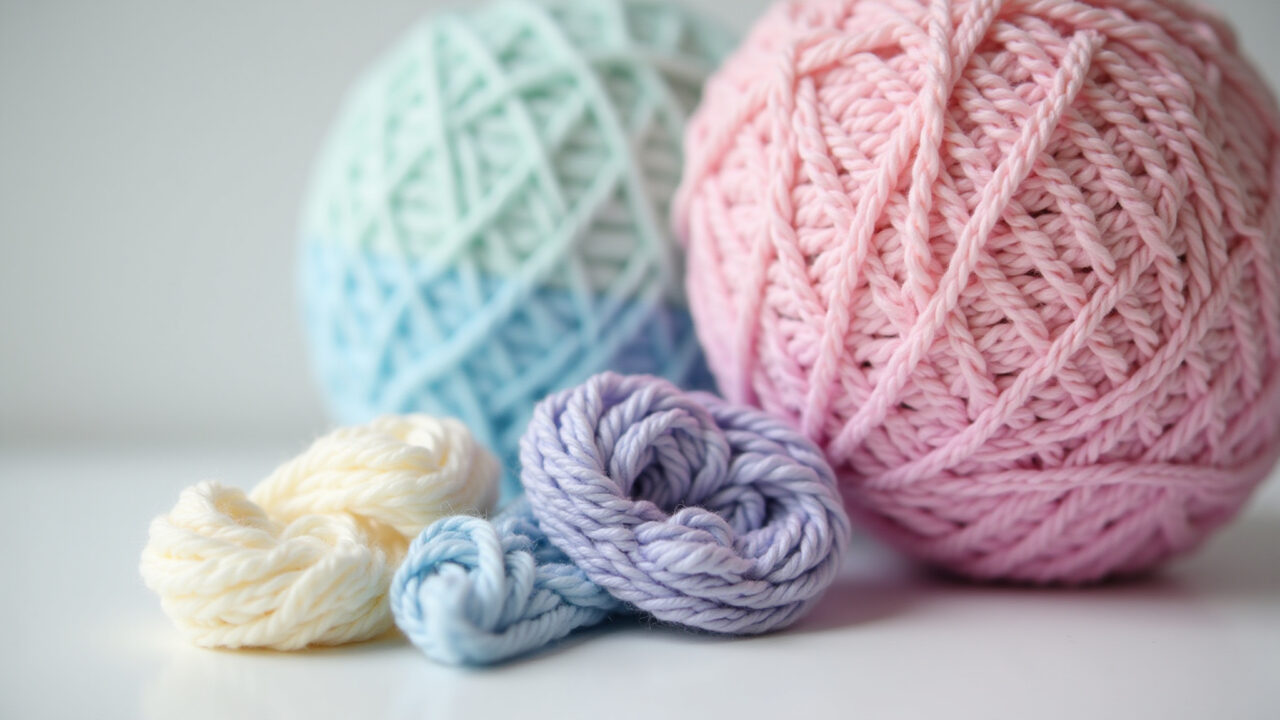 Amigurumi gradient color change, soft transition, two yarn strands, pastel colors, professional Degradê suave em amigurumi.