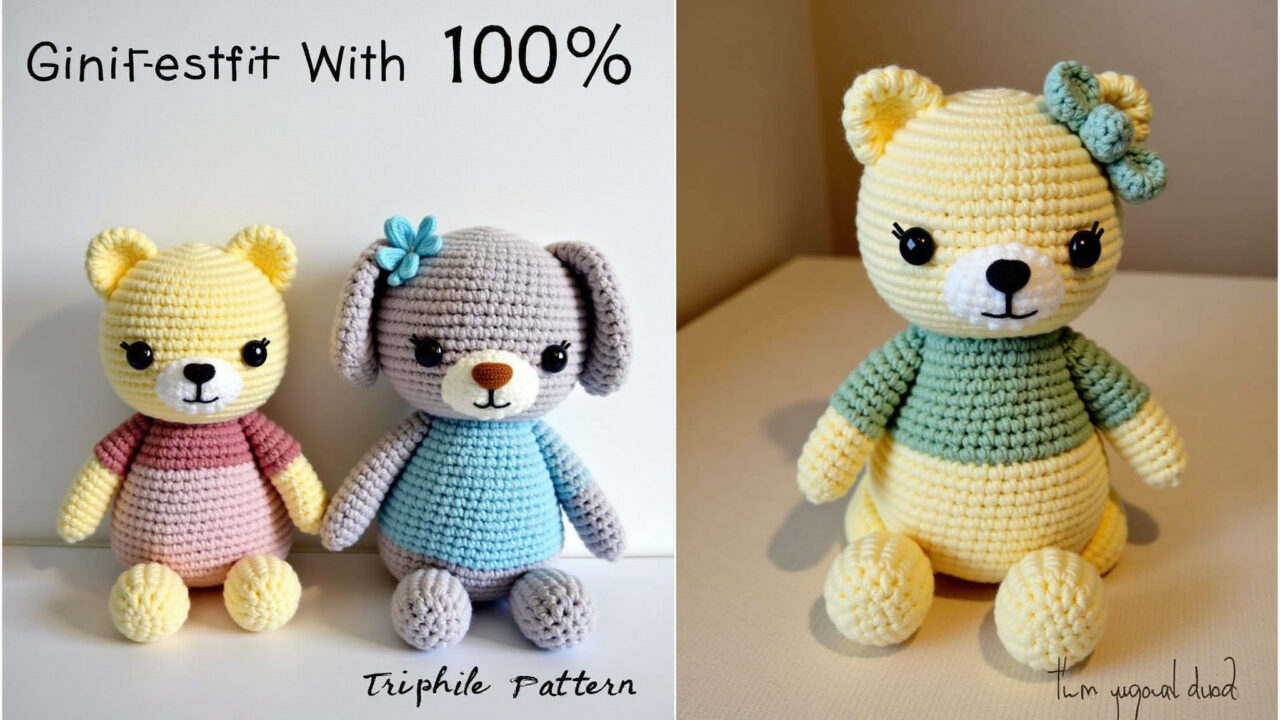 Amigurumi pattern adapted for tapestry technique, original pattern beside it, yarn, crochet hook, Adaptando padrões para amigurumi com fio conduzido.