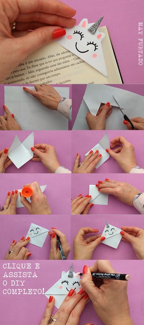 DIY MARCADORES DE PAGINAS FOFOS DE ...