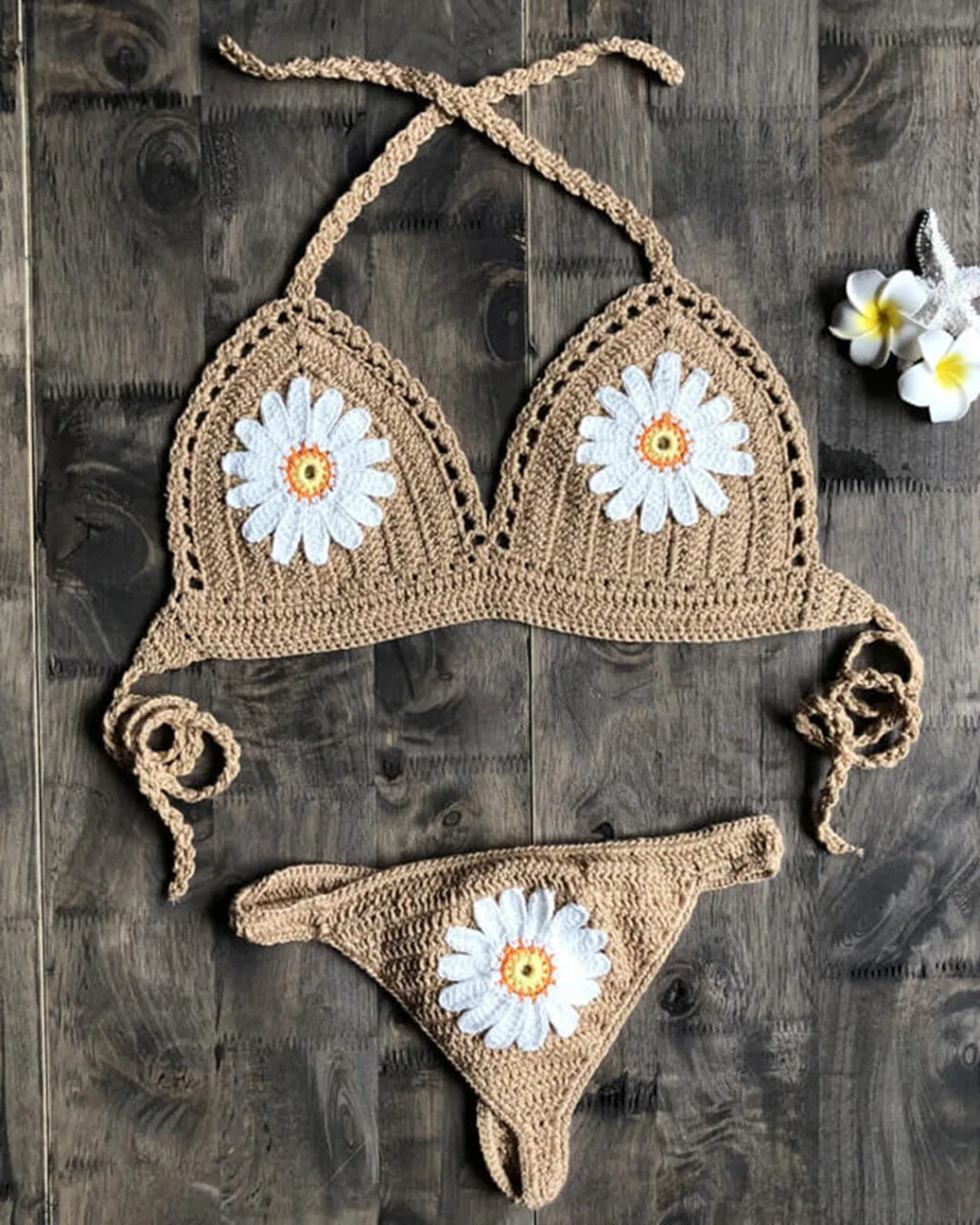 Biquíni Crochê Sunflower (Conjunto)