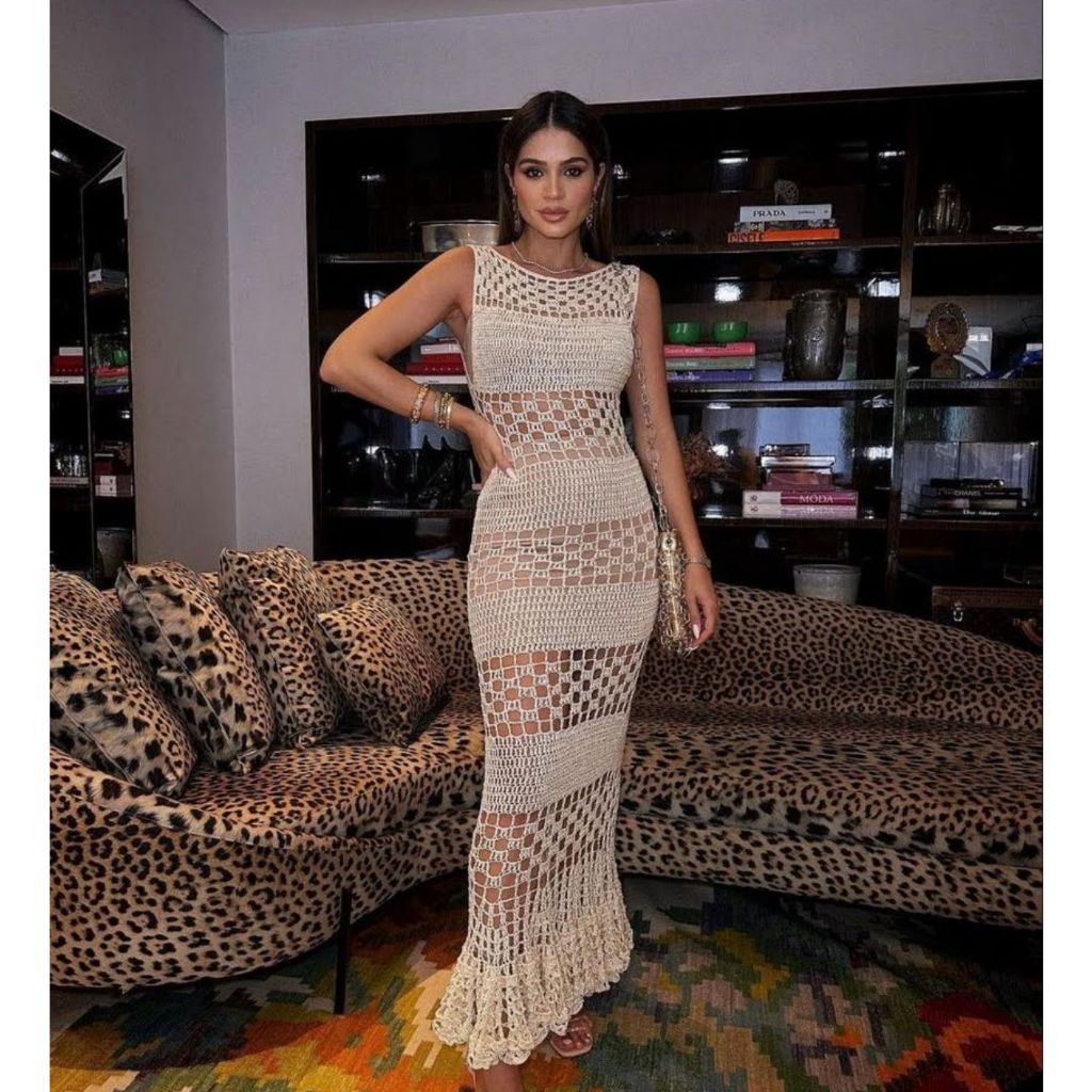 Vestidos De Croche Para Senhoras ...