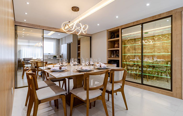 Decoração de ambientes com espelhos ...