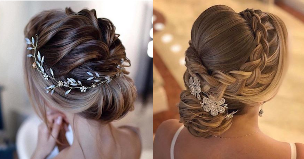 casamento: noiva com o cabelo preso ...