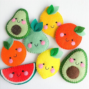 Frutas baby em feltro arte com feltro ...