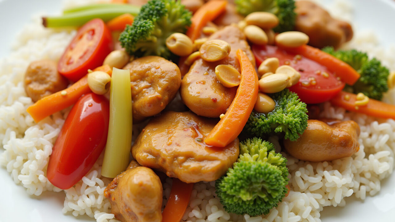 Frango Xadrez, uma viagem à culinária oriental.