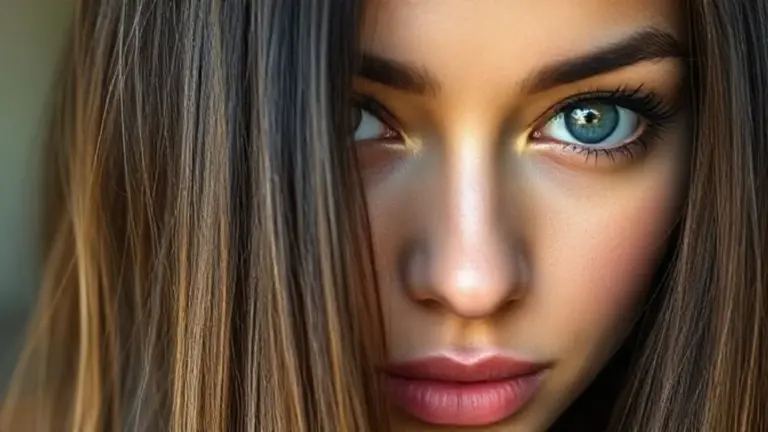 Cabelo longo com pontas ressecadas e duplas, close-up detalhado.