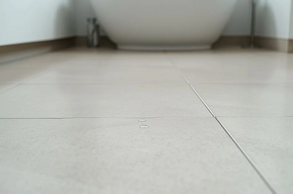 Porcelanato acetinado antiderrapante em banheiro brasileiro. Segurança e beleza para sua casa.