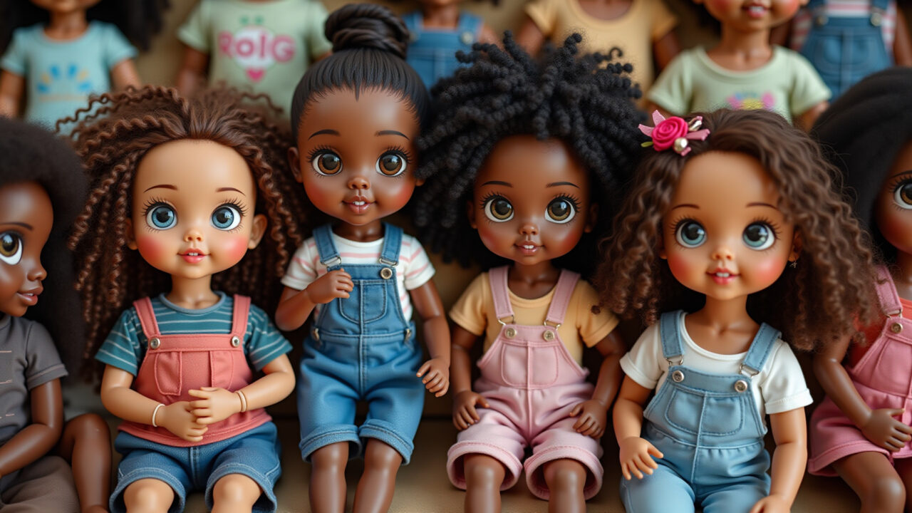 Bonecas e bonecos diversos.